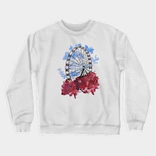 Giant wheel with cherry blossom Crewneck Sweatshirt